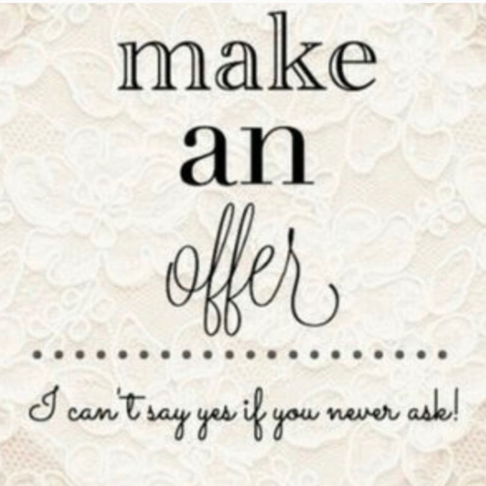 I am open to reasonable offers!